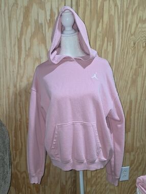 Jordan Light Pink Women's Hooded Pullover Sweatshirt And Sweat Pants